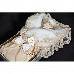 Комплект на выписку из серии Самия Л 4048/1, сезон – весна, цвет – ваниль (Мой Ангелок, УТ-00000378_ваниль)