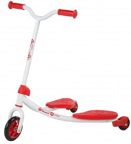 Трехколесный самокат инерционный YVolution Fliker J2, красный (Yvolution, 100049)