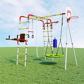 Спортивно-игровой комплекс ROMANA Fitness R.103.20.04 Фитнесс + качели гнездо (Romana, R.103.20.04)