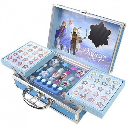 Игровой набор детской декоративной косметики Frozen для лица и ногтей в кейсе 