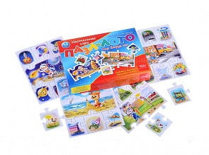 Настольная игра Пазллото - Мир вокруг нас, 4 поля, 24 элемента (Hatber, 24ИнЛ-13028)