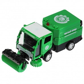Модель Уборочная машина 15,5 см свет-звук двери открываются металлическая (Технопарк, VACCAR-12SL-GN)