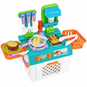 Игровой набор – Плита с продуктами, меняющими цвет, аксессуарами (ZY748572)