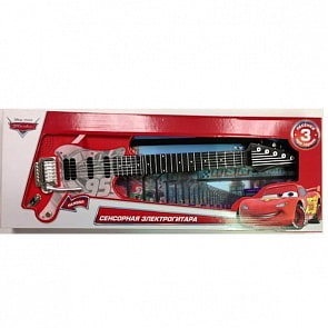 Электрогитара сенсорная «Тачки Дисней», 3 песни, световые эффекты (Умка, PG89A-Rsim)