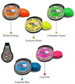Жвачка для рук - Super Brain Putty, серия Неон, 5 цветов, 75 грамм (Jocker, 34100)