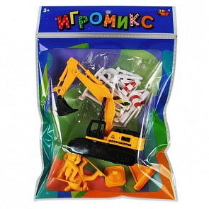 Набор Игромикс – Строительная техника, 18 предметов (ABtoys, M6212)