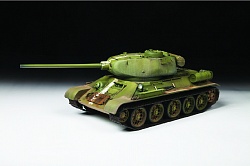 Сборная модель - Советский средний танк Т-34/85, 1:35, подарочный (Звезда, 3687П) - миниатюра