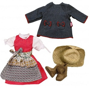 Набор летней одежды и аксессуаров в стиле кантри, 7 предметов, 45-50 см (Gotz, 3402966)