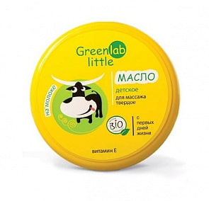 Масло детское для массажа твердое на молоке 70 мл (GreenLab, 55-70516)