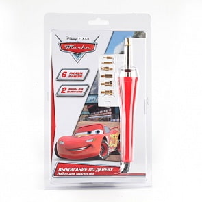 Выжигательный аппарат Дисней «Тачки» с 6 насадками и 2 эскизами (Играем вместе, BP-DC-6Tsim)