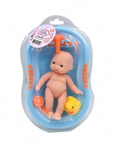 Пупс Мой малыш в ванночке с аксессуарами (ABtoys, PT-01097)
