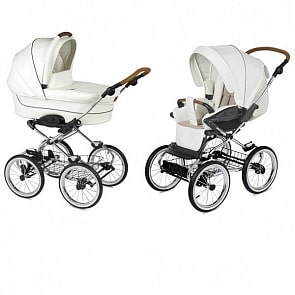 Коляска 2 в 1 - Navington Caravel, колеса 14", royal snow (Navington, W-WDZ02-00592)