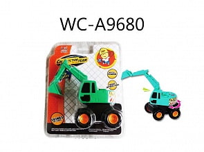 Экскаватор инерционный, на блистере, 1 9x 14,7 x7 см. (1108-4)