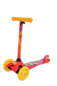 Трехколесный самокат - Сказочный патруль, управление наклоном, светящиеся колеса 12 и 8 см (MINI203-SP-2)