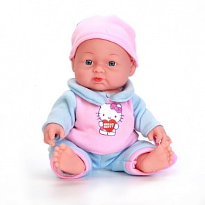 Интерактивная кукла Hello Kitty, 24 см, твердое тело, розовая одежда (Карапуз, 30207-HELLO KITTYРозsim)
