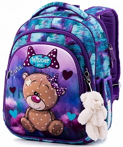 Ранец Winner One 5005, брелок мишка (Winner, 5005)