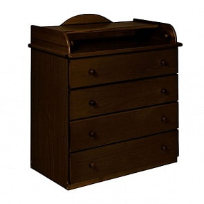 Комод с пеленальным столиком Лель АБ 33.4 Р, махагон (Лель, LIEL_АБ 33.4_махагон)