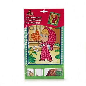 Аппликация – Маша и Медведь (Multiart, LFSI3-02A-C-MMsim)