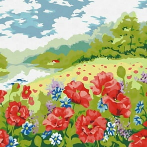 Раскраски по номерам - Картина «Дыхание лета», 40 х 50 см. (Белоснежка, 152-CG)