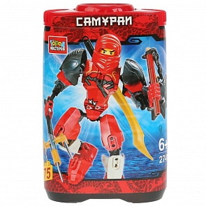 Конструктор – Самурай, 75 деталей в банке (Город мастеров, 2741-ZH)