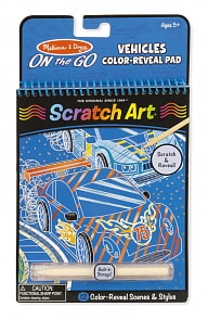 Блокнот для путешествий Гравюры Scratch Art Транспорт (Melissa&Doug, 9141_md)