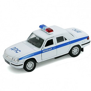 Модель машины Волга Милиция ДПС (Welly, 42384PB)