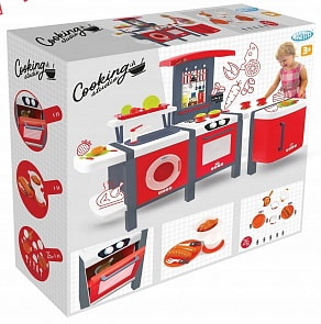 Большая кухня с плитой и стиральной машиной (Mochtoys, 11855)