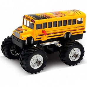 Модель машины School Bus Big Wheel Monster, 1:34-39 (Welly, 47006S)