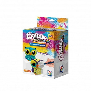 Набор для детского творчества - Сквиши декор - Совёнок (1Toy, Т15964)