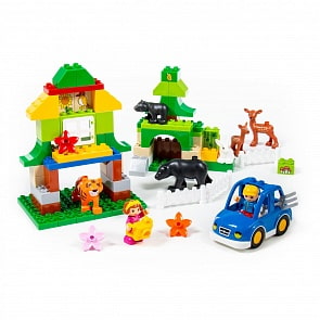 Конструктор - Макси – Зоопарк, 78 элементов (Полесье, П-77745)