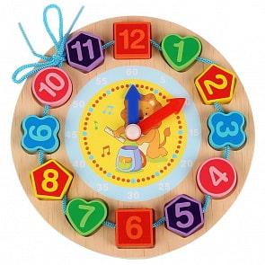 Сортер-шнуровка - Часики, 18 см (Буратино, G0116) Сортер-шнуровка - Часики, 18 см (Буратино, G0116)