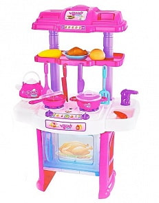 Детская кухня с аксессуарами, свет, звук (1709U125) (ассортимент)