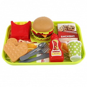Набор фастфуд на подносе - Собери свой ланч (Играем вместе, 1804U084-R)