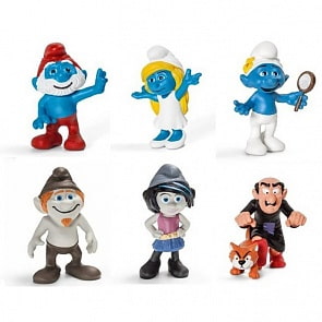 Набор гномов - Кино-2013 - Смурфики (Schleich, 41339k)