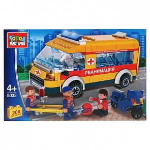 Конструктор Город Мастеров - Спасательная операция, с фигурками, 200 деталей (Город Мастеров, KK-5033-R)