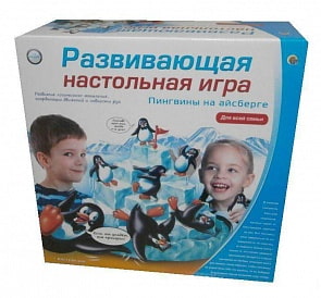 Игра настольная развивающая - Пингвины на Айсберге (Рыжий Кот, ИН-8891)