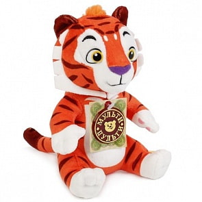 Мягкая игрушка Тиг из серии Тиг и Лео, музыкальный чип, 25 см. (Мульти-Пульти, V39455/25sim)