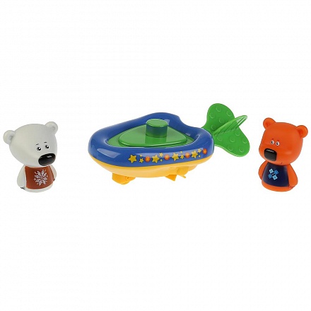Игрушки из пластизоля для ванны из серии Мимимишки: Лодка, Кеша и Тучка, 5,4 см 