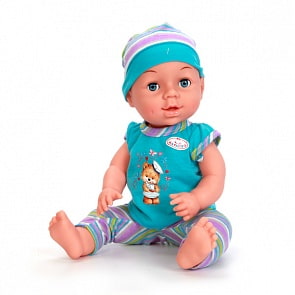 Пупс с аксессуарами – Карапуз, 40 см, 3 функции, голубой (Карапуз, Y40DP-BR-RUГолsim)
