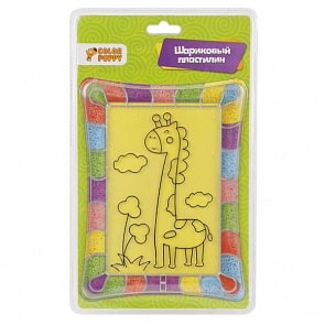 Набор для творчества пластиковая картина, шариковый пластилин – Жирафик (Color Puppy, 95473)