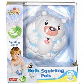 Детская игрушка для ванной - Полярный мишка, выпускает фонтанчики воды (Happy Kid, 4308)