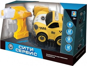 Машинка на р/у разборная - Сити-сервис такси, 18 см (1toy, Т16966)