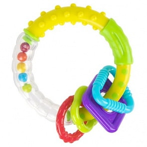 Погремушка-прорезыватель - Звонкое колечко (Жирафики, 939636)