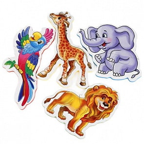 Макси-пазл - Дикие животные, мягкий (Умка, 4690590111970sim)