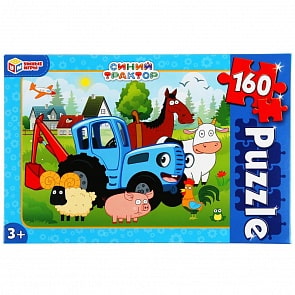 Пазлы классические - Синий трактор, 160 деталей (Умка, 4630115523598)