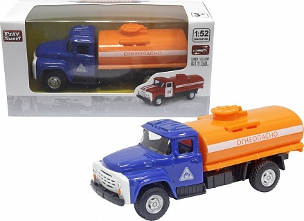 Инерционный металлический грузовик – Огнеопасно, красный, масштаб 1:52 