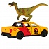 Машина Пикап Ford ranger 12 см с динозавром двери и багажник открываются металлическая инерционная  - миниатюра №6