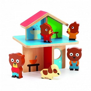 Игрушка Мини-дом с фигурками медвежат (Djeco, 06386)