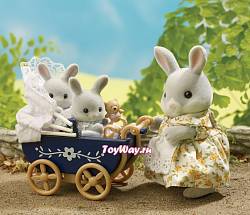 Sylvanian Families - Коляска для двойни, синяя  (Sylvanian Families, 2918st)  - миниатюра