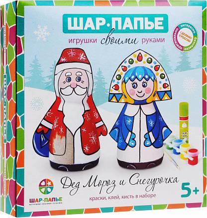 Набор Шар-Папье - Дед Мороз и Снегурочка  